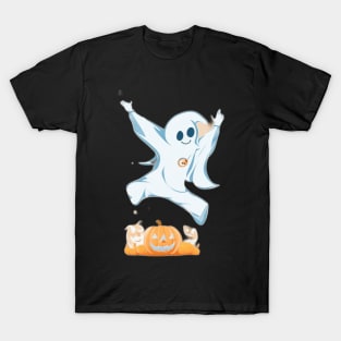 Ghost and a pumpkin T-Shirt